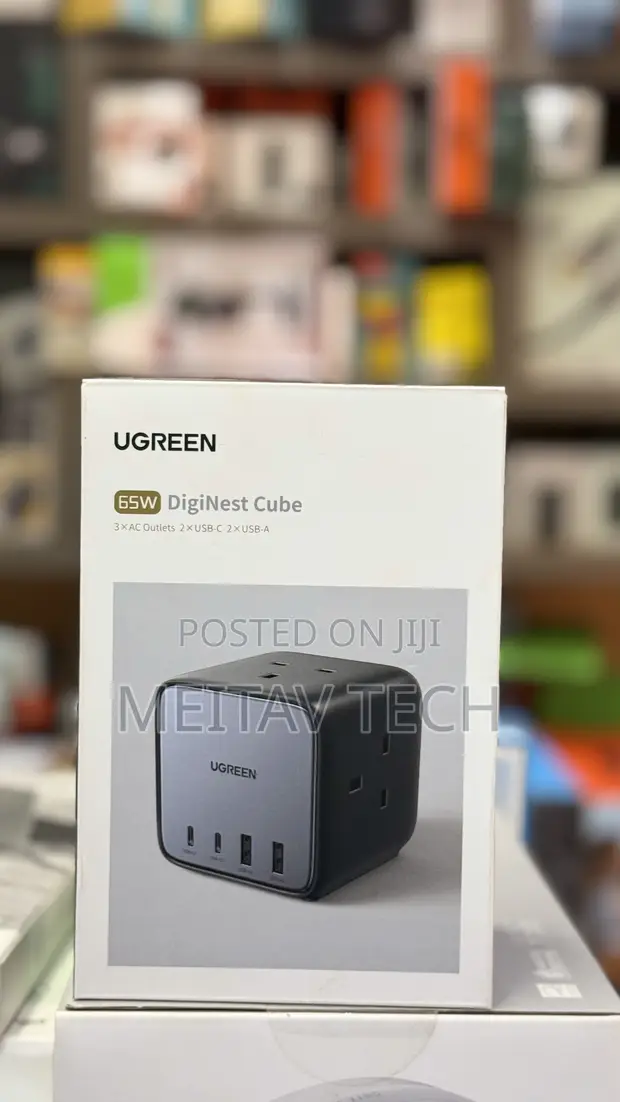 Ugreen Nexode 65W GaN Power Strip with 3 AC Outlets & 4 USB Ports - 1