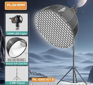 Plokama PK-400S Kit-B Deep Octa Quick Folding Softbox Light with Grid