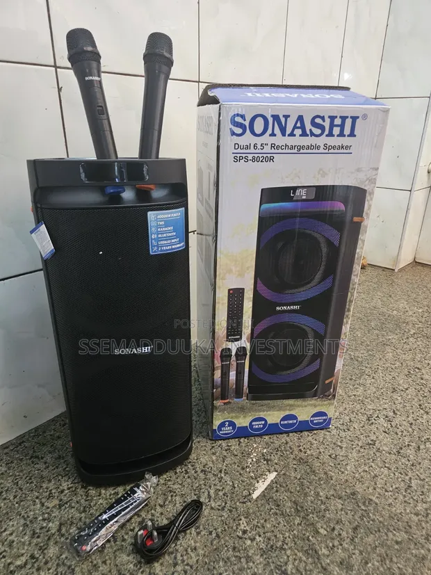 Sonashi SPS-8020r Rechargeable Bluetooth Speaker with 2 Microphones - 1