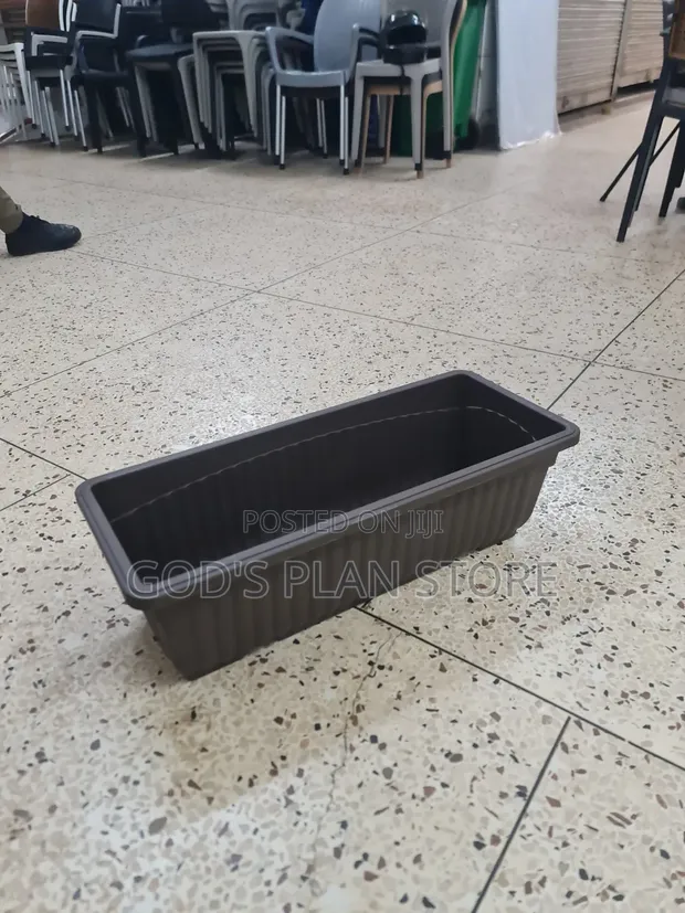 64cm x 26cm Rectangular Plastic Flower Pots - 1
