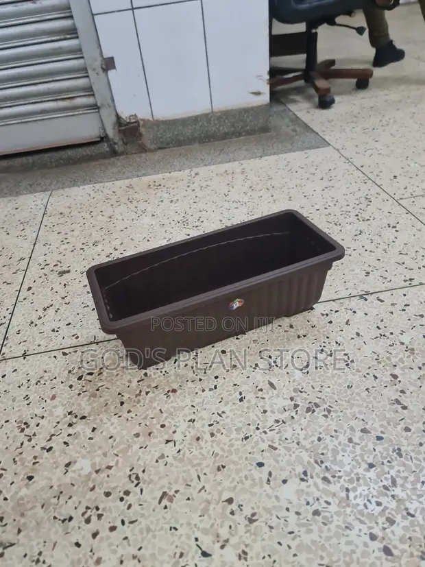 50cm x 22cm Rectangular Plastic Flower Pots - 1
