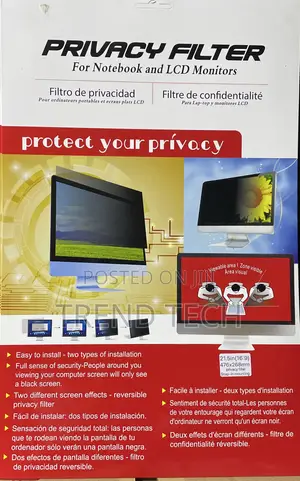 21.5-inch Privacy Filter for Notebooks & LCD Monitors (16:9)