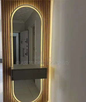 Oval Dressing Mirror with LED Lights