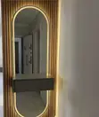 Oval Dressing Mirror with LED Lights - 1