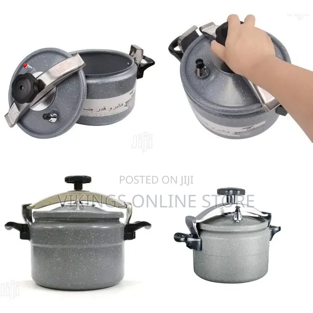 HTH 6L Granite Pressure Cooker Saucepan - Grey - 1