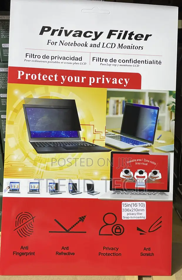 15-inch Privacy Filter for Notebooks and LCD Monitors (16:10) - 1