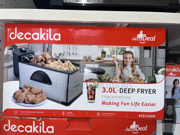 Decakila 3.0L Deep Fryer, 2000W (KEEC056M) - 1
