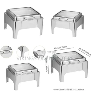 6L Hydraulic Chafing Dish Food Warmers with Frame
