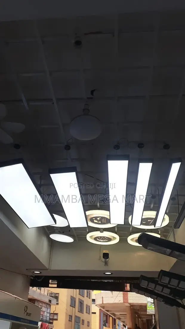Ceiling Light - Black Aluminium Frame - 1