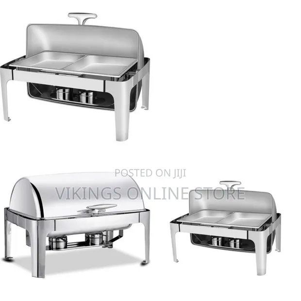 11 Litre Double Stainless Steel Chafing Dish Set - 1