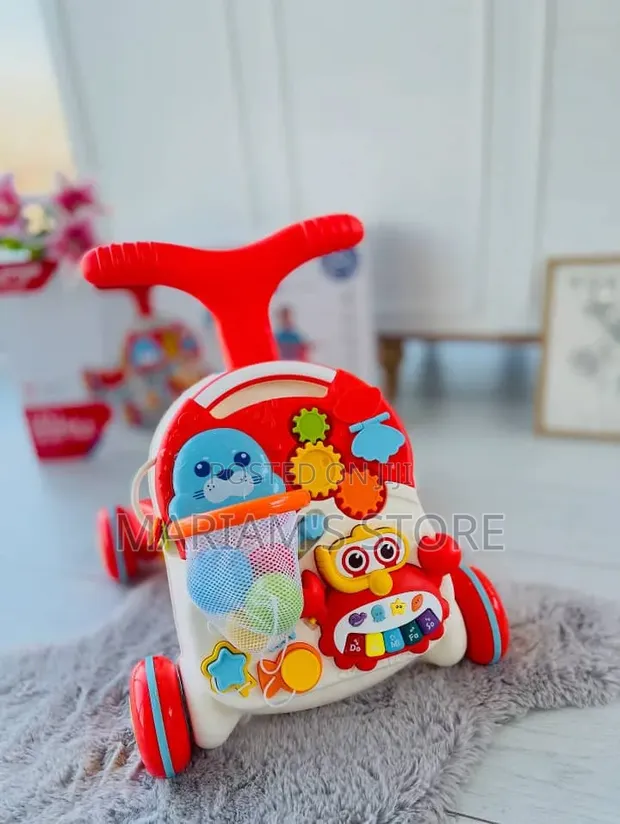 Multi-Functional Sit-to-Stand Baby Walker & Activity Center - 1