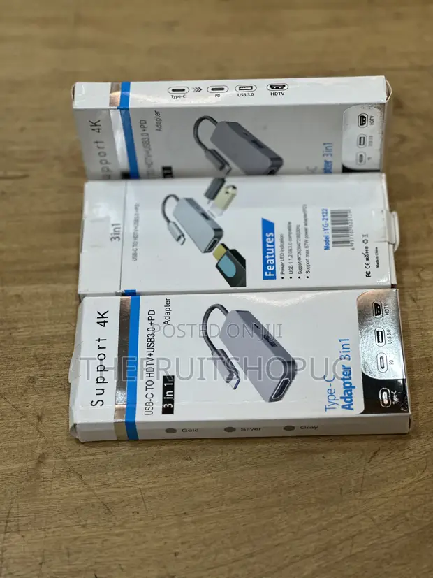 3-in-1 USB Type-C Hub with HDMI and USB 3.0 - 1