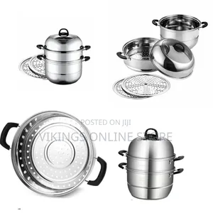 Stainless Steel Multi-Functional 3-Tier Steamer Pot
