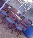 Winco Round Dining Table with 6 Chairs - 1
