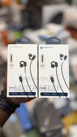 Powerology Voro Earhook USB-C Wired Earphones