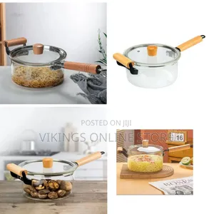 4.5L High Borosilicate Glass Induction Stove Cooking Pot