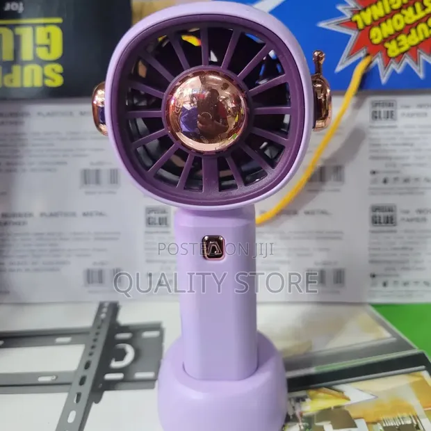 Rechargeable Mini Fan - Pastel Purple - 1