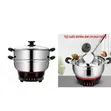 26cm Electric Multi-Function Stainless Steel 2-Tier Food Steamer - 2