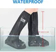 Waterproof Washable Shoe Covers - Black - 2
