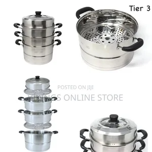 26cm 3-Tier Stainless Steel Soup Pot Steamer