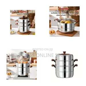 30cm Stainless Steel Three-Layer Soup Pot Steamer
