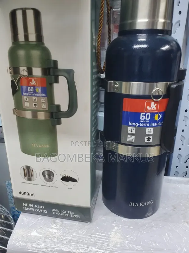 JIAKANG Stainless Steel Vacuum Flask, 4 Litre - 1