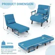 4-in-1 Convertible Sleeper Chair and Bed - 5