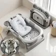 Portable Collapsible Baby Bathtub with Digital Thermometer - 1