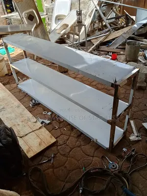 Stainless Steel Working Table with 3 Shelves