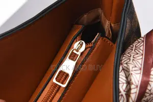 Checkered Shoulder Tote Bag - Casual PU Leather Handbag
