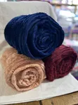 Smooth Throw Blankets - Navy Blue - 2