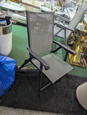 Gray Folding Garden Sling Chair