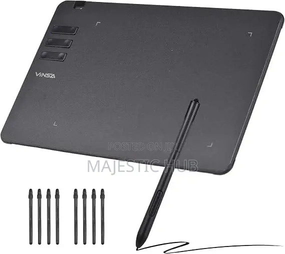 Vinsa T605 Drawing Tablet with Battery-Free Pen - 1