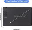 Vinsa T605 Drawing Tablet with Battery-Free Pen - 4