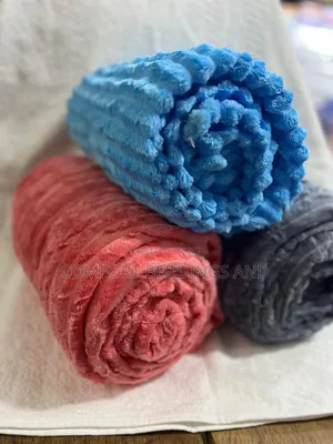 Smooth Throw Blanket - Light Blue