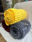 Smooth Throw Blankets - Yellow - 2