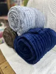 Smooth Throw Blanket - Light Gray - 2