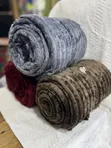 Smooth Throw Blankets - Dark Gray - 1