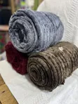 Smooth Throw Blankets - Dark Gray - 2