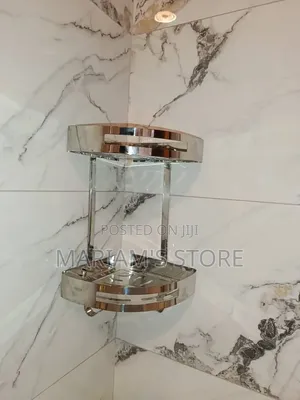 Two-Tier Polished Chrome or Stainless Steel Organizer