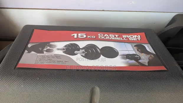 15kg Cast Iron Dumbbell Set - 1