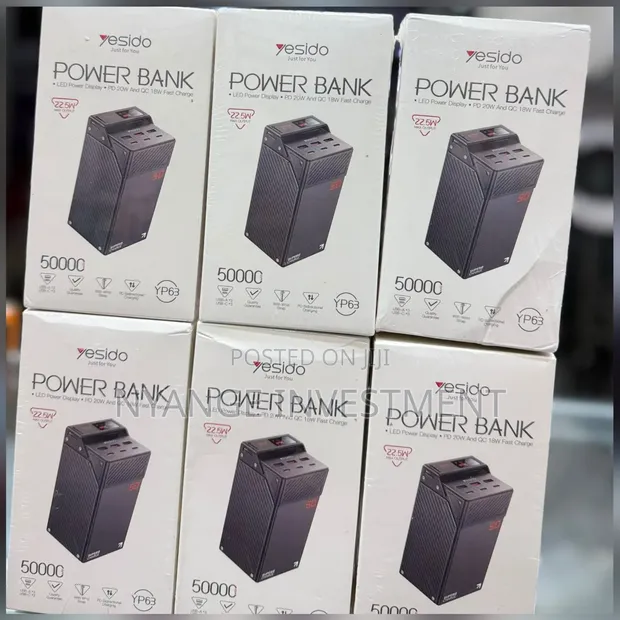 Yesido YP63 Heavy-Duty 50,000mAh Power Bank - 1