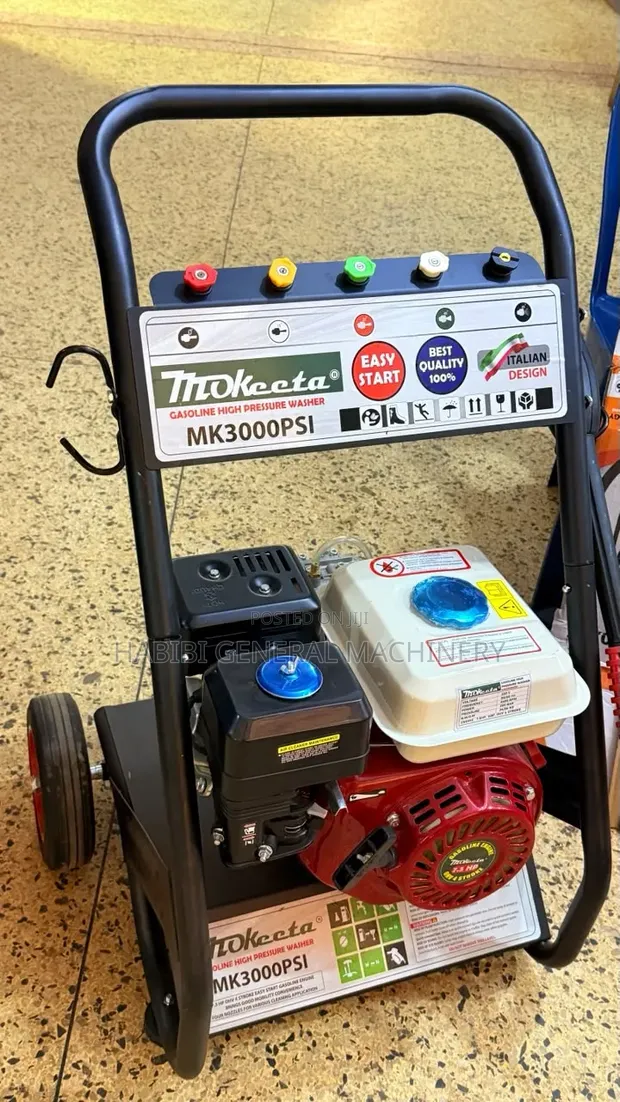 3000 PSI High Pressure Washer - Easy Start Petrol - 1