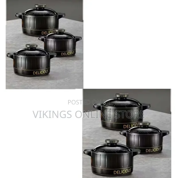 3-Quart Ceramic Casserole/Clay Pot with Bakelite Handle - 1