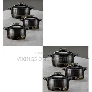 3-Quart Ceramic Casserole/Clay Pot with Bakelite Handle