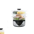 3 Tier Electric Food Steamer Pot with Display & Timer - 2