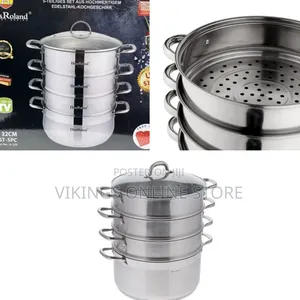 32cm 4-Layer Stainless Steel Food Saucepan and Steamer Pot