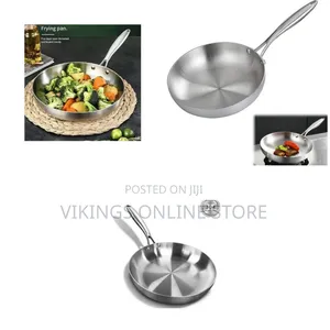 King Stainless Steel Uncoated Omelette Frying Pan Skillet