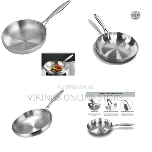 22cm Stainless Steel Uncoated Omelette Pan
