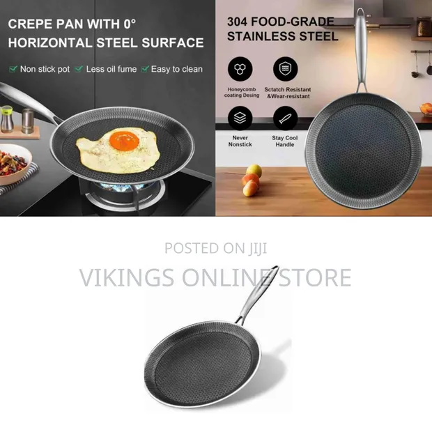 28cm Honeycomb Crepe Pan Nonstick Breakfast Steak Pancake Pan - 1